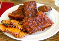 Bourbon barbecue baby back ribs