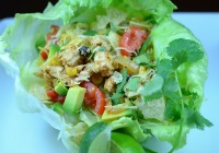 Chicken enchilada salad bowls