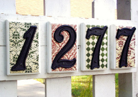 Creative ideas for house numbers Creative ideas for house numbers