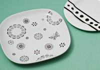 DIY Sharpie dinnerware