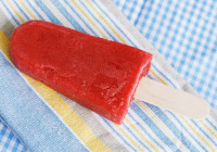 Fresh strawberry banana pops