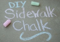Make your own sidewalk chalk