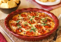Meat lover's 4-layer pizza dip