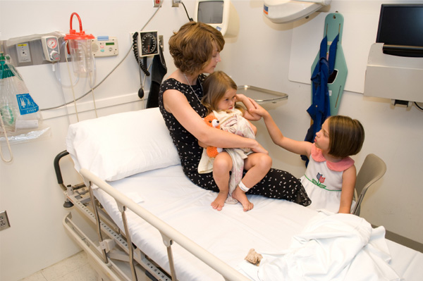Child in emergency room