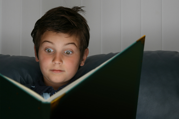 Boy reading