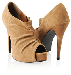 faux suede booties