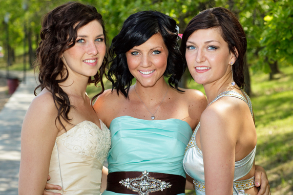 Girls at prom