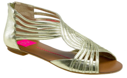Gold gladiator sandals