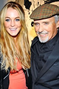 Lindsay Lohan with Dennis Hopper
