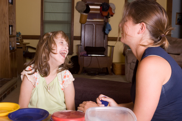 Mom with special needs child