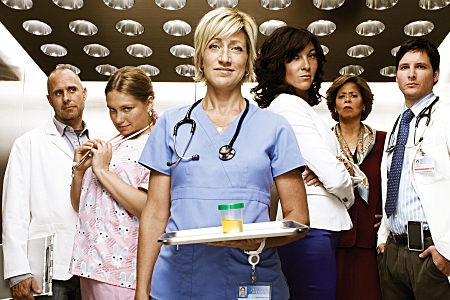 Edie Falco is Nurse Jackie, premiering March 22 on Showtime