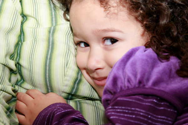 Shy girl with mom This is exactly the way he behaves every time he faces a 