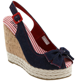 navy wedges