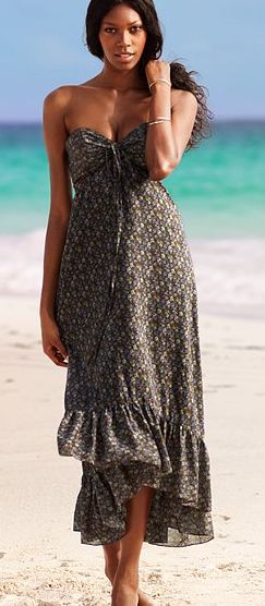 Halter Maxi Dress - Black Floral Multicolor