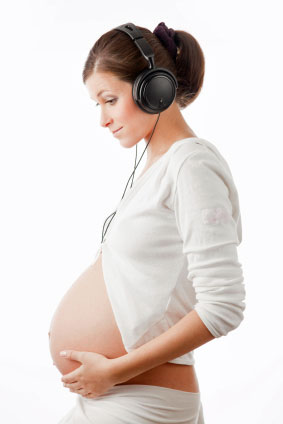 pregnant music headphones