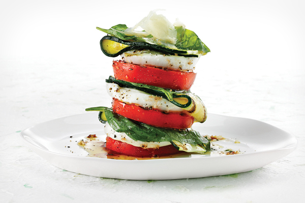 Roasted Tomato & Zucchini Salad