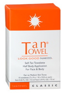 Tan Towel Half Body Size TanTowels Classic Formula 