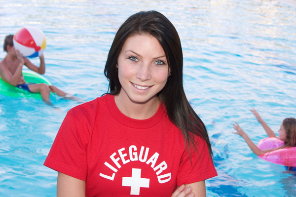 Teen girl lifeguard