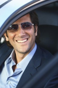 Desmond about to run over Locke