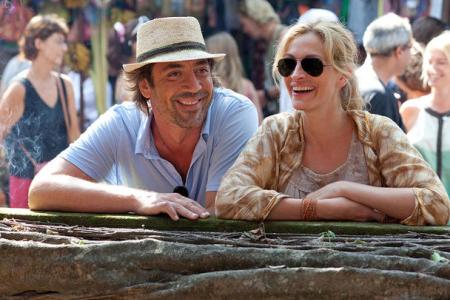Javier Bardem and Julia Roberts in Eat Pray Love