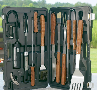 Heritage 10-piece professional BBQ tools set