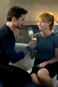 Robert and Gwyneth toast Iron Man 2