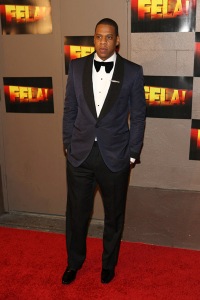 Jay-Z at the Fela! premiere