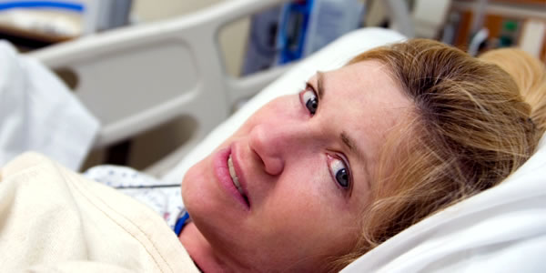 woman patient awaiting cosmetic surgery