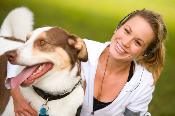 Woman with dog