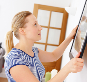 hanging photo
