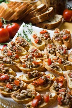 White bean bruschetta 