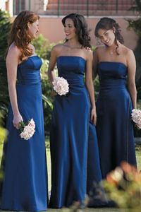Blue bridesmaid dresses