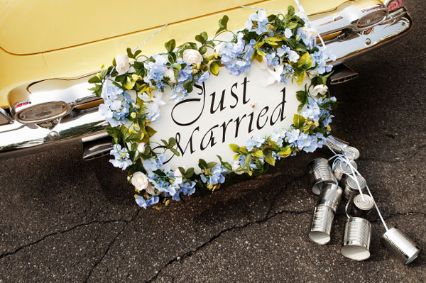 Just married sign