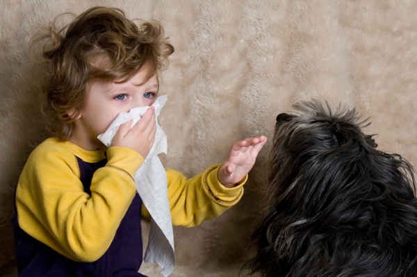 Sneezing child