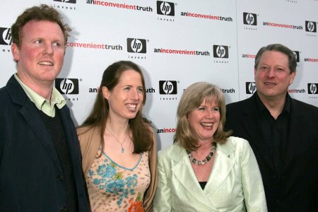 Drew Schiff, Karenna Gore, Tipper Gore and Al Gore in happier times
