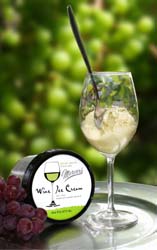 Wine ice cream