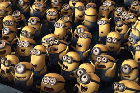 minions despicable me funny. The minions make their mark