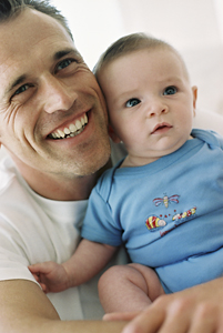 Dad and baby boy