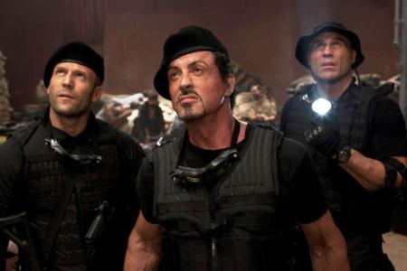Jason Straham and Sly Stallone in The Expendables