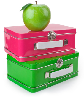 Lunchbox and apples