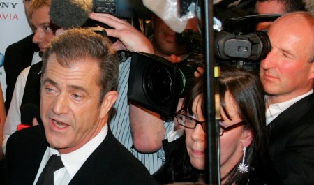 Mel Gibson is in a media swarm again