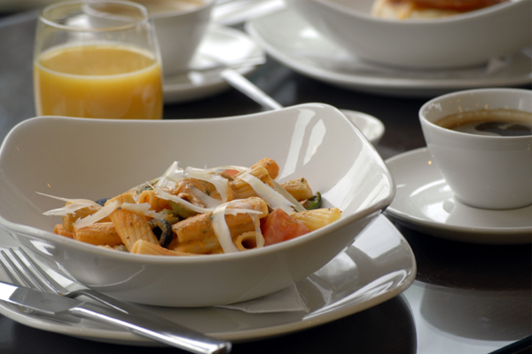Pasta for breakfast