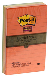 Post-it recycled notes