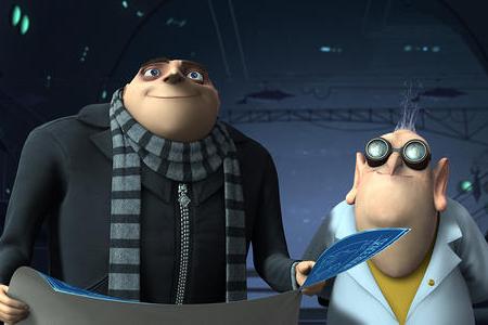 Steve Carell in Despicable Me, also starring Russell Brand!