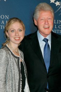 Chelsea Clinton and Bill Clinton