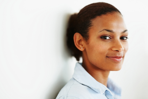 Woman with bun
