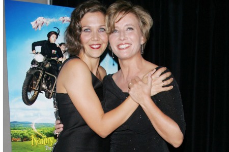 Emma Thompson and Maggie Gyllenhaal at the Nanny McPhee Returns premiere