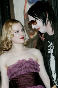 Evan Rachel Wood and Marilyn Manson