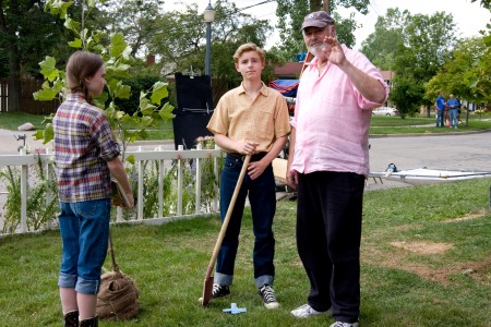 Flipped stars Madeline Caroll, Callan McAulife and director Rob Reiner