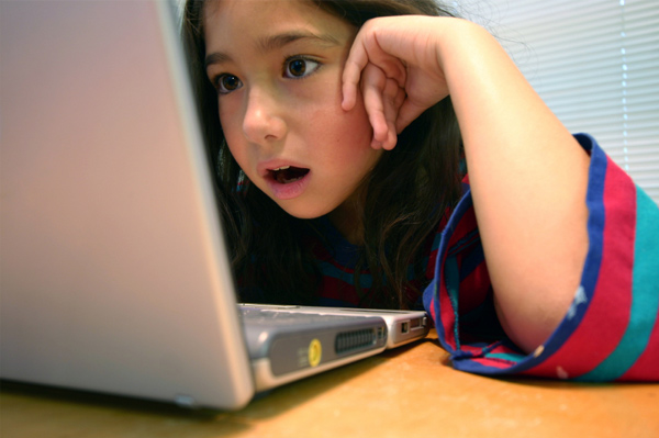 Girl on internet